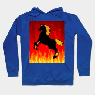 Burning Horse Out Of Flames Hoodie